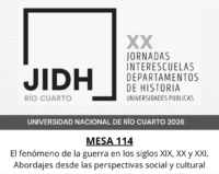 Flyer convocatoria XX Interescuelas 2026 - Mesa GEHiGue